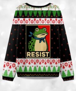 Alternative view of 2025 Portland Frog Resist Christmas Ugly Sweater