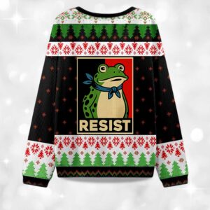 Alternative view of 2025 Portland Frog Resist Christmas Ugly Sweater