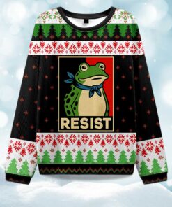 2025 Portland Frog Resist Christmas Ugly Sweater