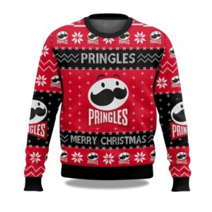 2025 Pringles Snack Brand Ugly Christmas Sweater