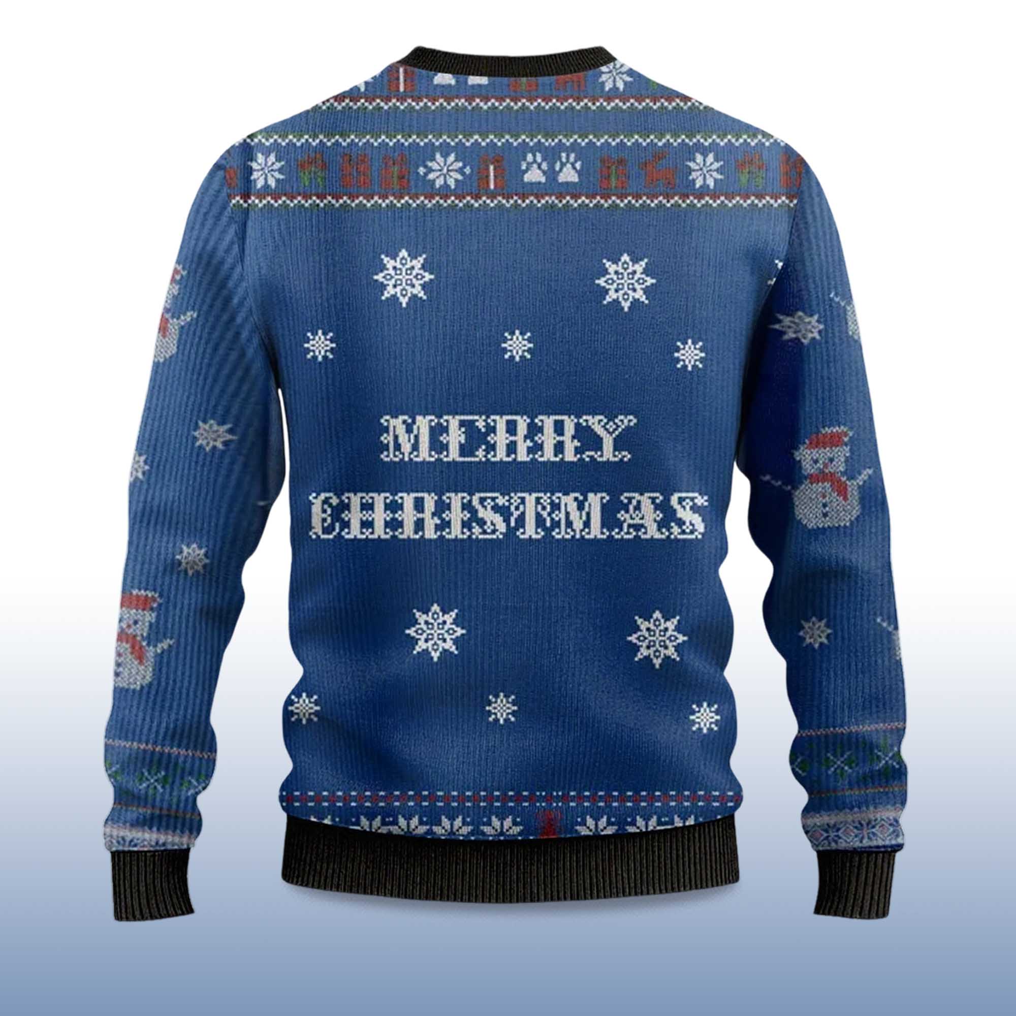 Alternative view of 2025 Raccoon First Of All I'm A Delight Ugly Christmas Sweater