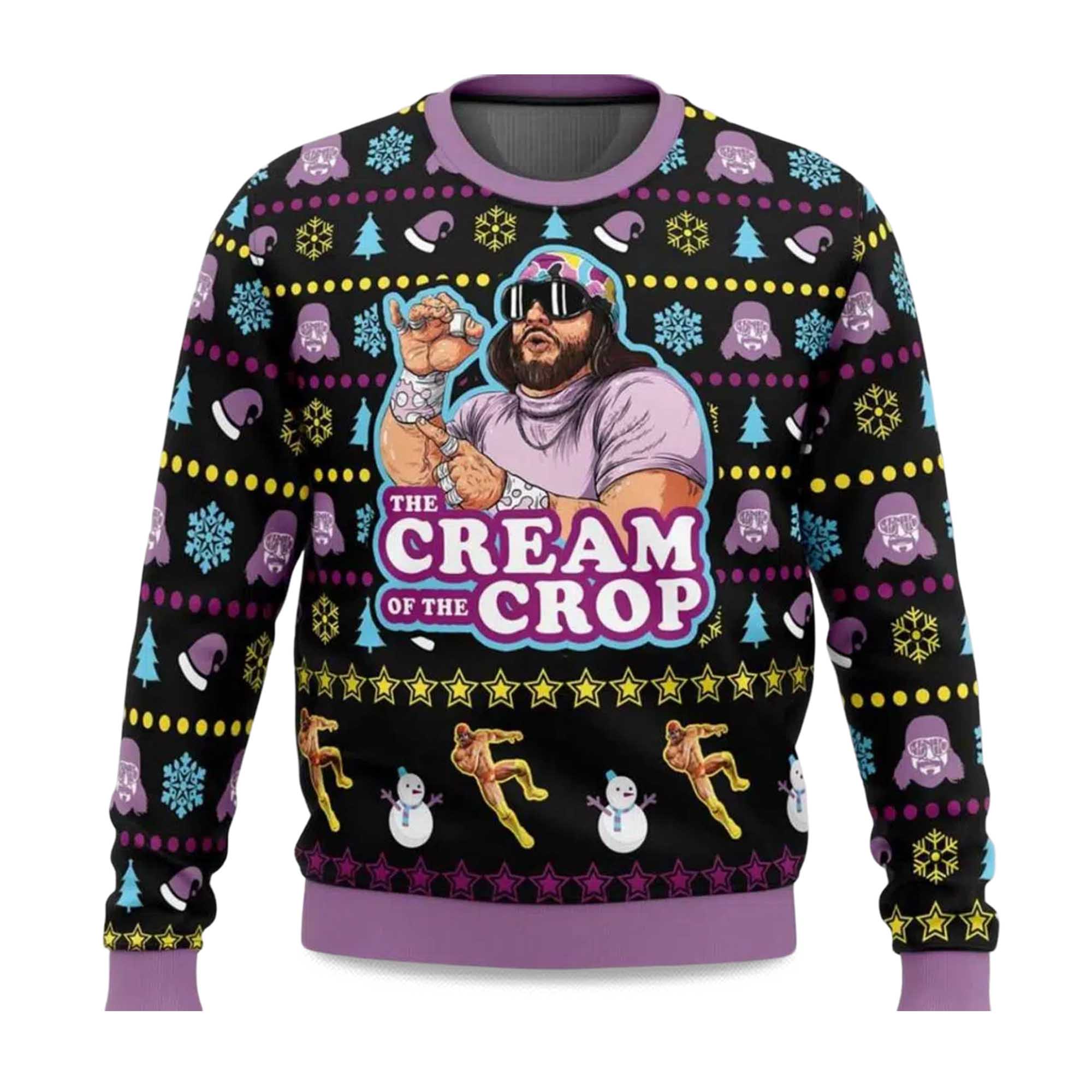 2025 Randy Savage The Cream of the Crop Ugly Christmas Sweater