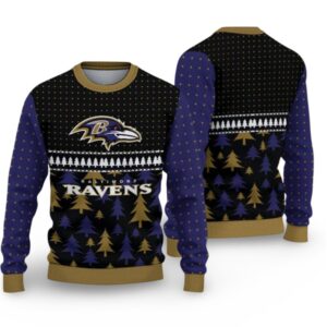 Alternative view of 2025 Ravens Ugly Christmas Sweater - Grishko.com