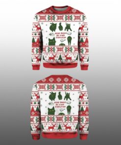 2025 Read Books Be Kind Stay Weird Ugly Christmas Sweater 