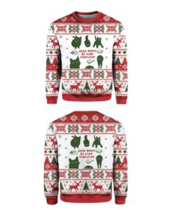 Alternative view of 2025 Read Books Be Kind Stay Weird Ugly Christmas Sweater 