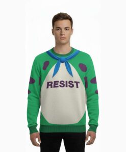 Alternative view of 2025 Resist Frog Suit Ugly Christmas Sweater