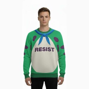 Alternative view of 2025 Resist Frog Suit Ugly Christmas Sweater