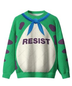 2025 Resist Portland Frog Suit Ugly Christmas Sweater