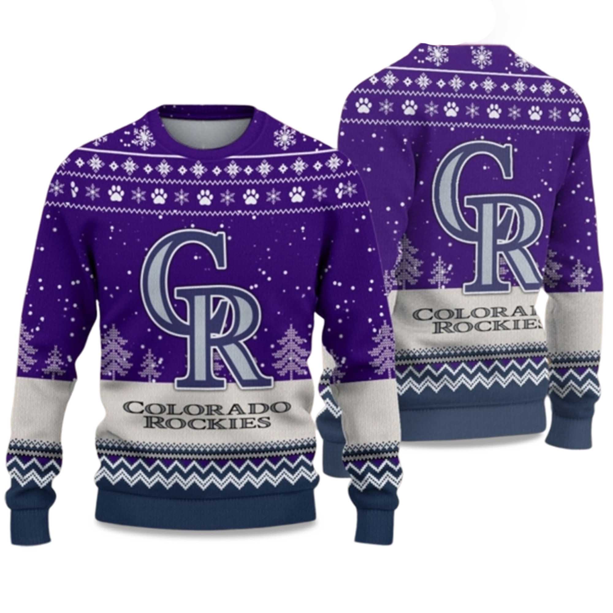 2025 Rockies Ugly Christmas Sweater