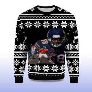 Alternative view of 2025 Roman Smith Chicago Bears Ugly Christmas Sweater