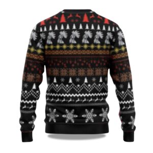 Alternative view of 2025 Rooster Stop Looking at My Cock Christmas Sweater