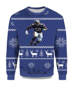 2025 Roquan Smith Chicago Bears Ugly Christmas Sweater