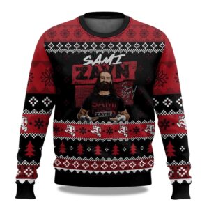 2025 Sami Zayn Christmas Ugly Sweater
