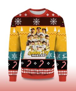 Alternative view of 2025 San Diego Padres Opening Day Roster Ugly Christmas Sweater