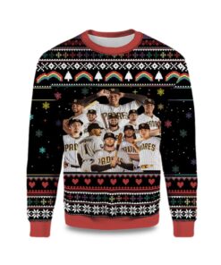 2025 San Diego Padres Team Roster Ugly Christmas Sweater