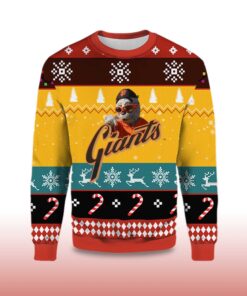 Alternative view of 2025 San Francisco Giants Mascot Ugly Christmas Sweater