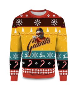 2025 San Francisco Giants Mascot Ugly Christmas Sweater