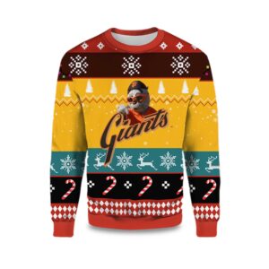 2025 San Francisco Giants Mascot Ugly Christmas Sweater