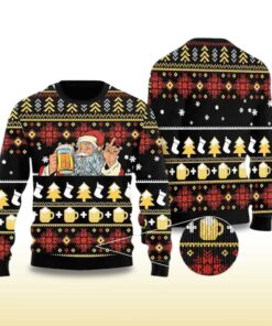 Alternative view of 2025 Santa Beer Christmas Ugly Christmas Sweater