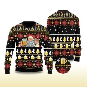 Alternative view of 2025 Santa Beer Christmas Ugly Christmas Sweater