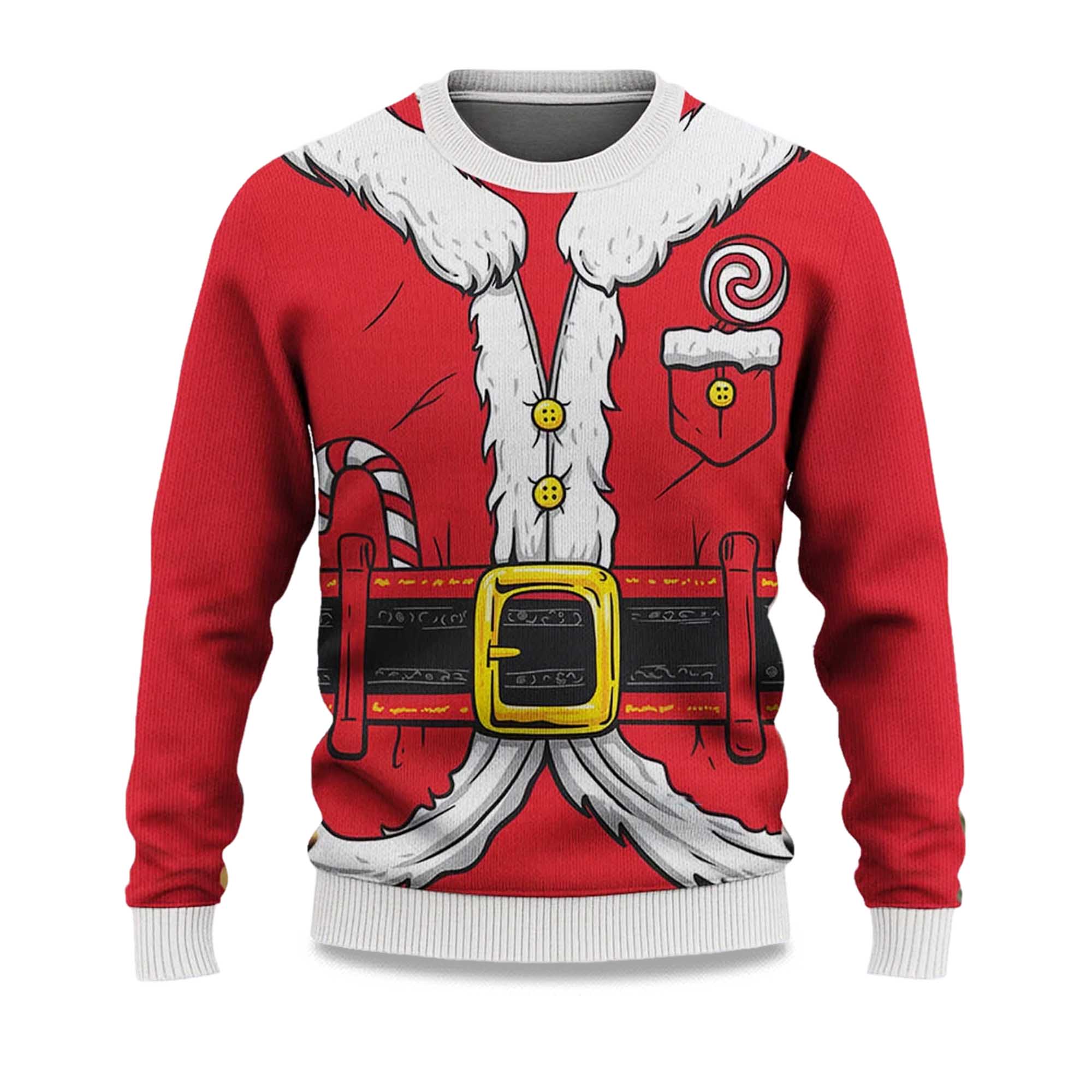 2025 Santa Claus Ugly Christmas Sweater