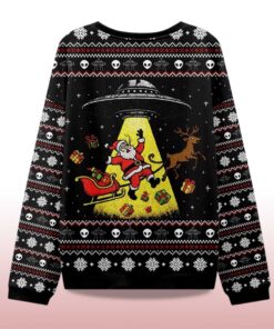 Alternative view of 2025 Santa Claus Was Kidnapped By Aliens Christmas Ugly Sweater