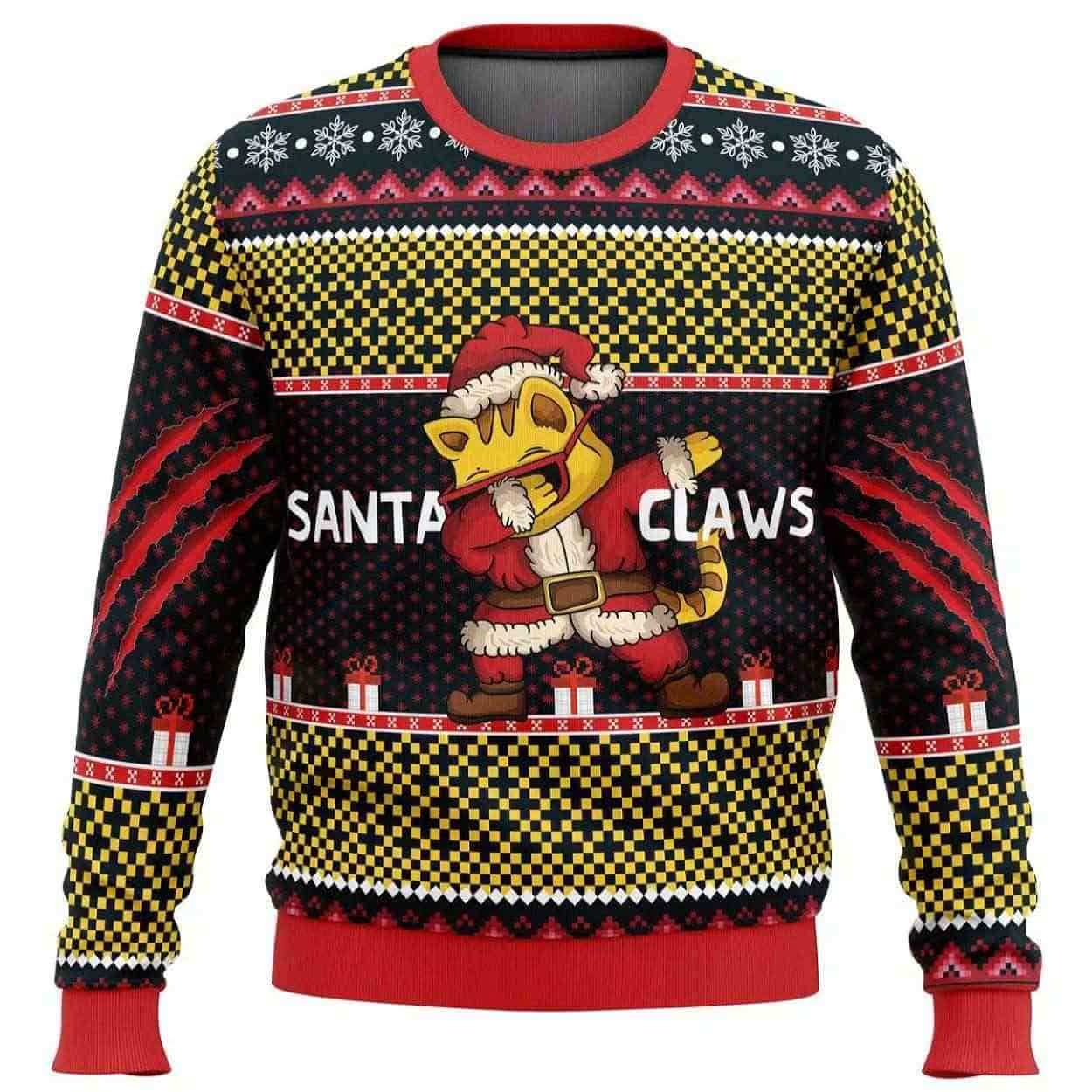 2025 Santa Claws Ugly Christmas Sweater