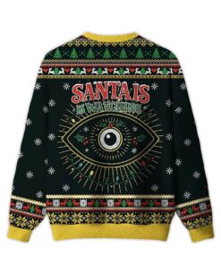 Alternative view of 2025 Santa Is Watching You Ugly Christmas Sweater