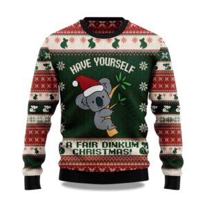 2025 Santa Koala Christmas Ugly Sweater