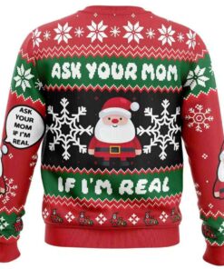 Alternative view of 2025 Santa Your Mom Ugly Sweater