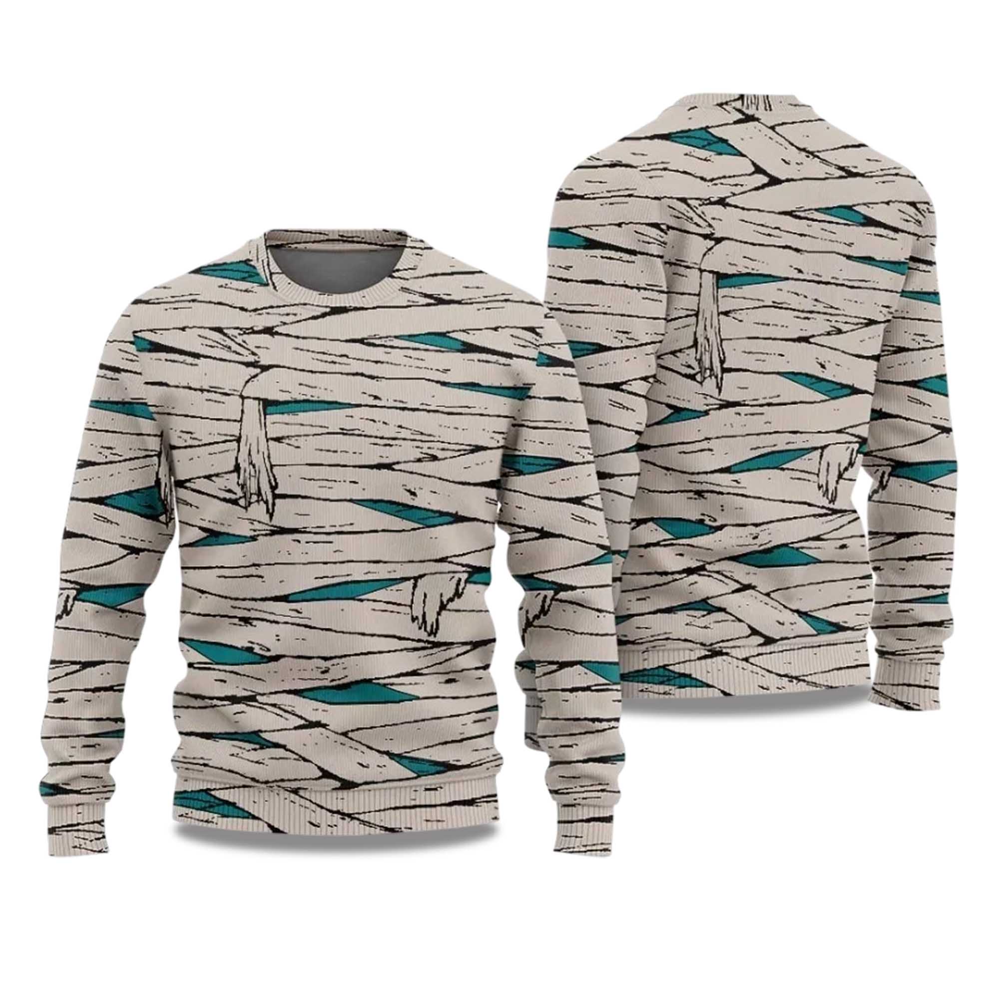 2025 Scary Mummy Halloween Costume Ugly Sweater