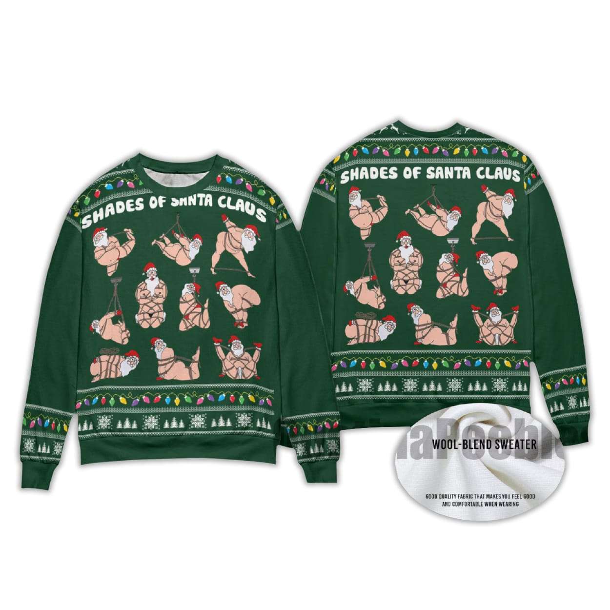2025 Shades Of Santa Ugly Christmas Sweater - Image 3