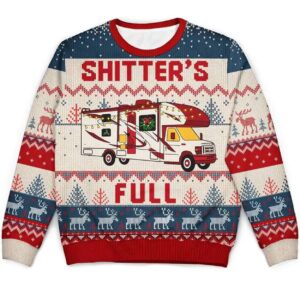 2025 Shitter's Full Camping Lover Christmas Ugly Sweater