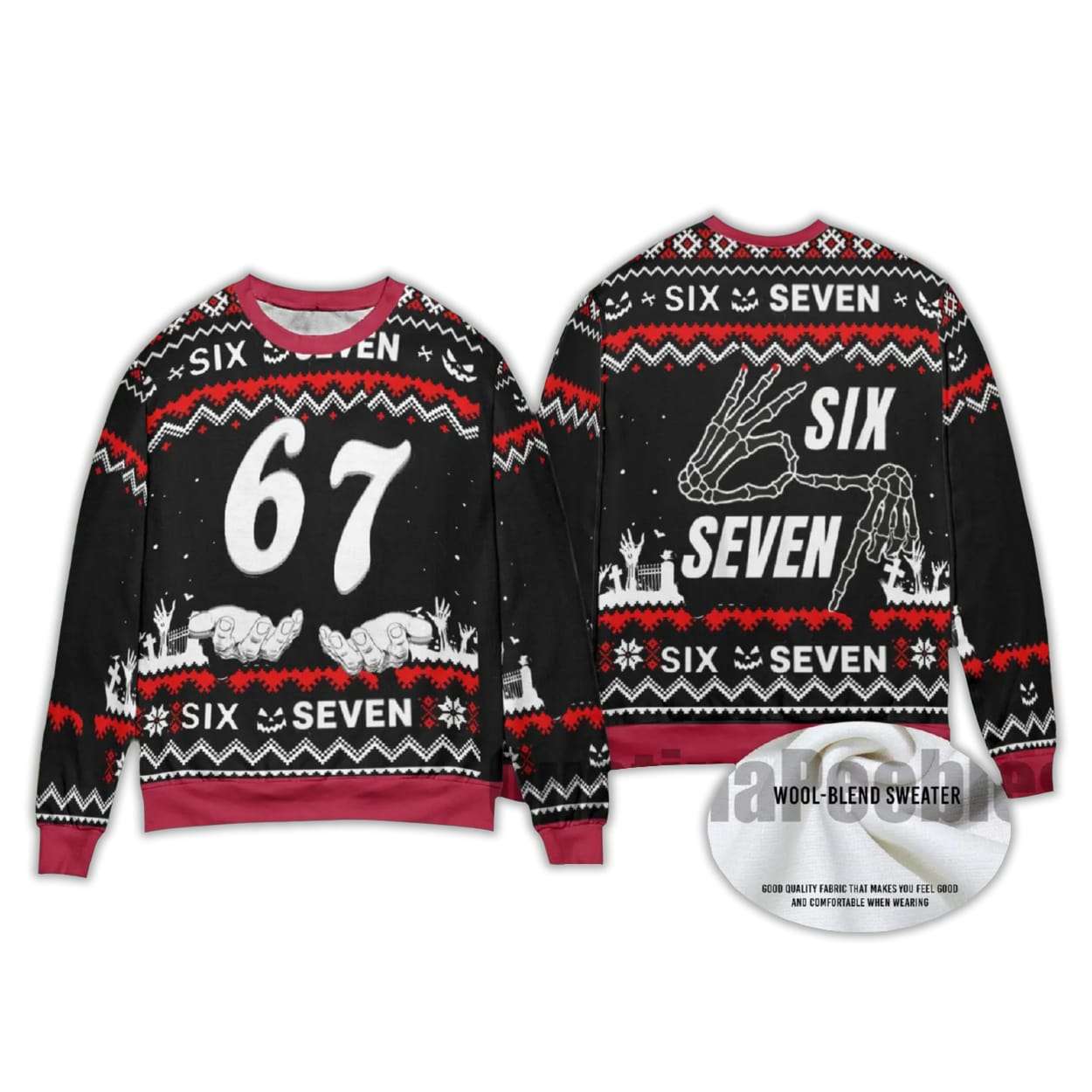 2025 Six Seven Ugly Christmas Sweater