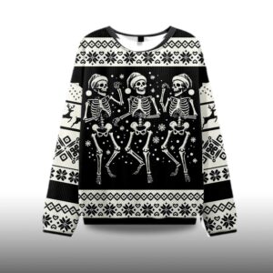 Alternative view of 2025 Skeleton Dance Ugly Christmas Sweater