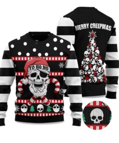 2025 Skull Creepmas Ugly Christmas Sweater