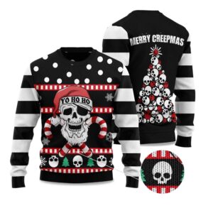 2025 Skull Creepmas Ugly Christmas Sweater