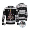 2025 Skull Pine Tree Ugly Christmas Sweater