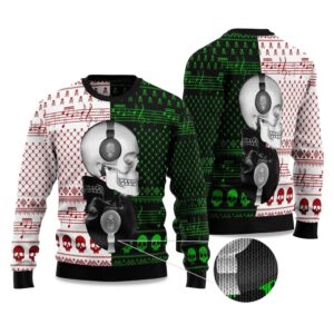 2025 Skull Yinyang Ugly Christmas Sweater