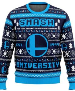2025 Smash University Super Smash Bros Ugly Christmas Sweater