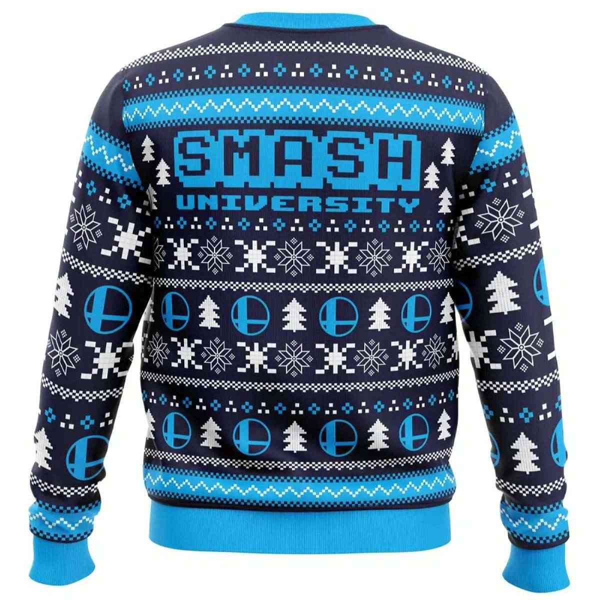 Alternative view of 2025 Smash University Super Smash Bros Ugly Christmas Sweater