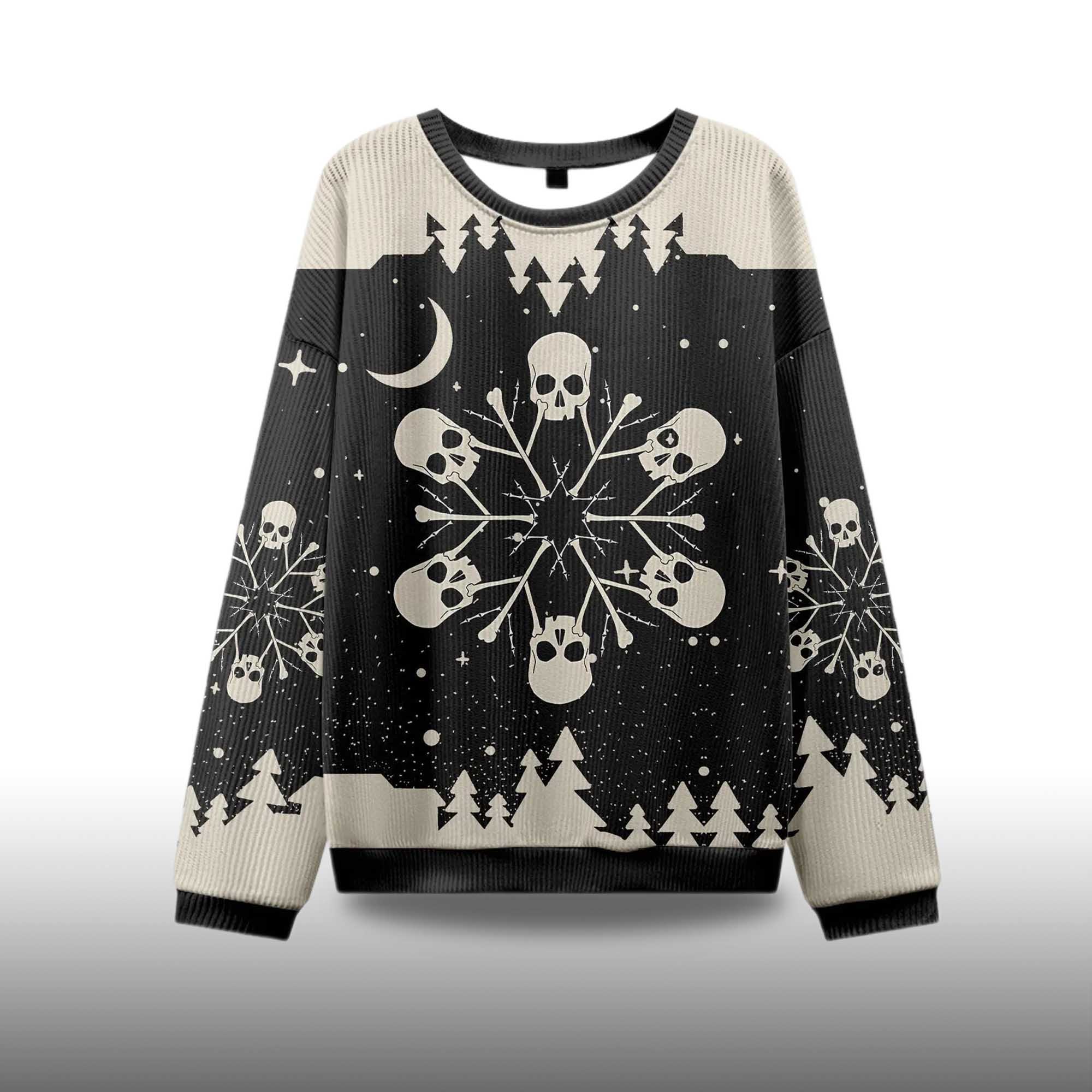 Alternative view of 2025 Snowflake Skull Ugly Christmas Sweater