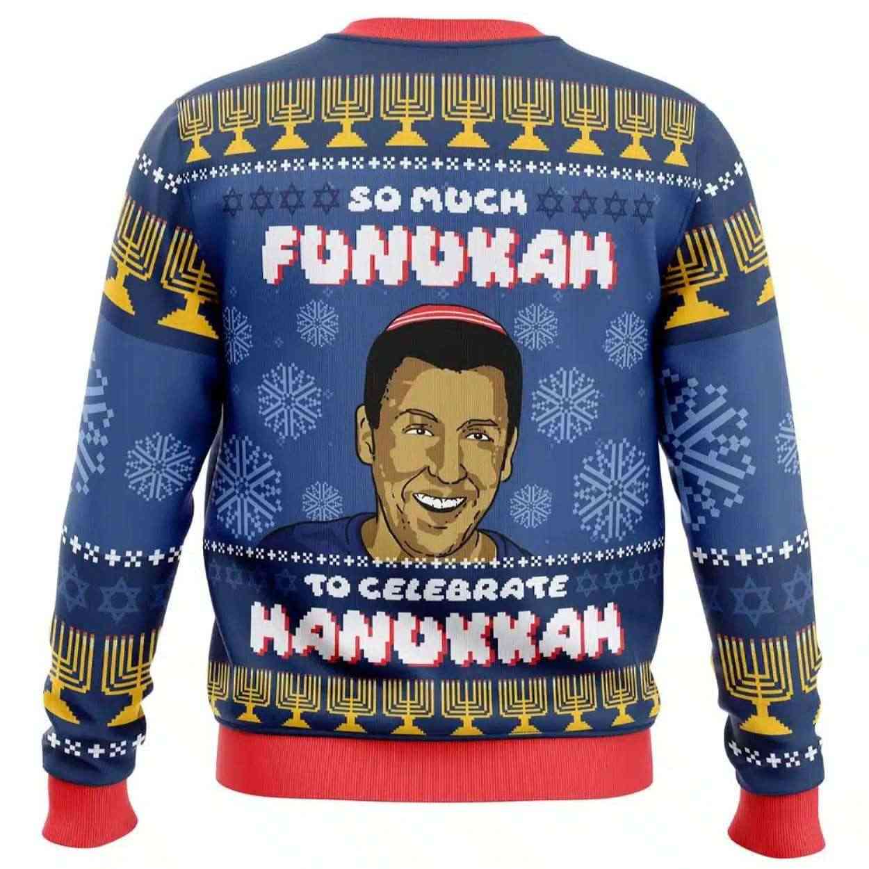 Alternative view of 2025 So Much Funukah Adam Sandler Ugly Christmas Sweater