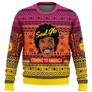 2025 Soul Glo Coming to America Ugly Christmas Sweater