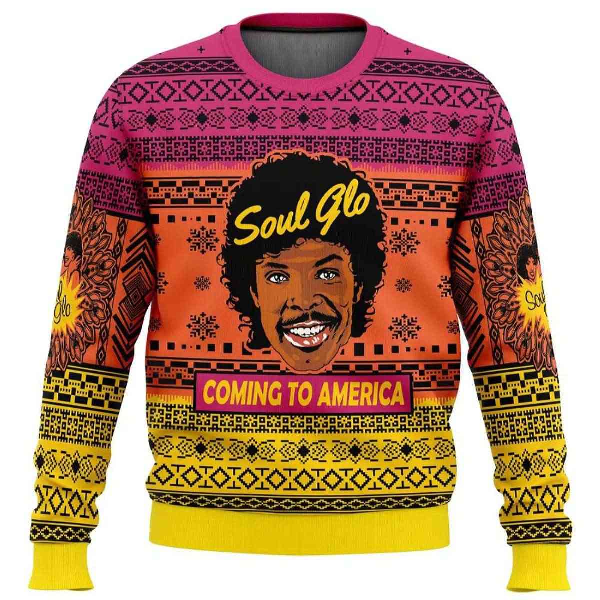 2025 Soul Glo Coming to America Ugly Christmas Sweater
