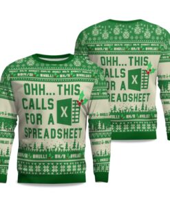 2025 Spreadsheet Excel Spreadsheet Ugly Christmas Sweater