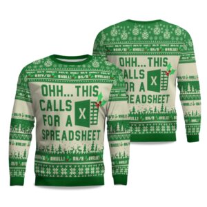 2025 Spreadsheet Excel Spreadsheet Ugly Christmas Sweater