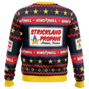 Alternative view of 2025 Strickland Propane Arlen Texas King of The Hill Ugly Christmas Sweater