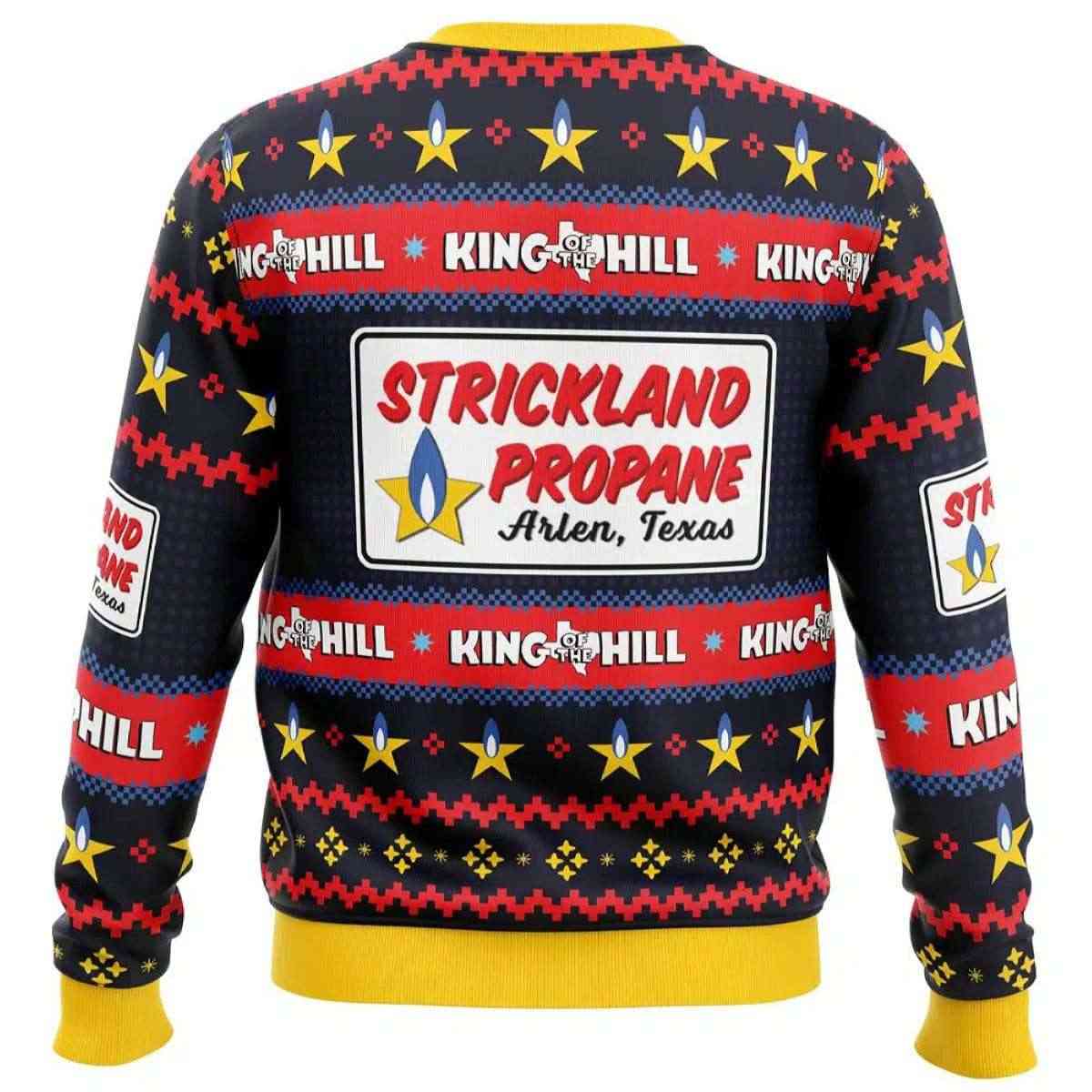 Alternative view of 2025 Strickland Propane Arlen Texas King of The Hill Ugly Christmas Sweater