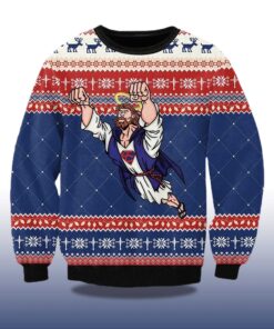 Alternative view of 2025 Super Jesus Ugly Christmas Sweater